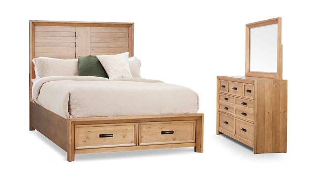 Vail Light Tone Panel Storage Bedroom