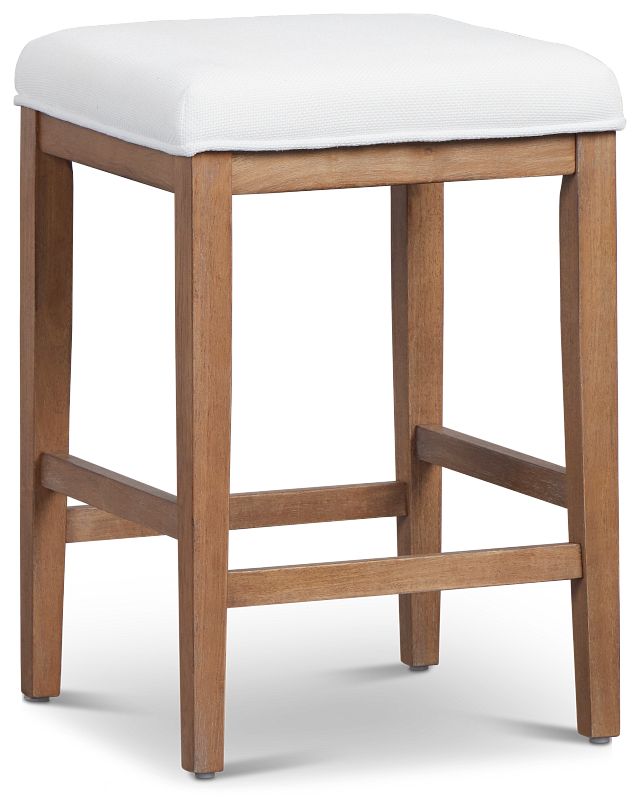 Provo White 24" Upholstered Barstool
