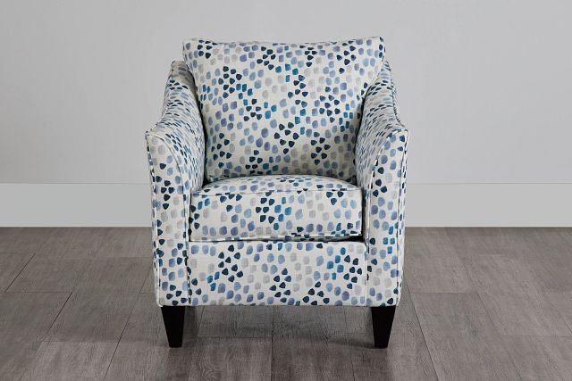 Pfeiffer Blue Fabric Accent Chair