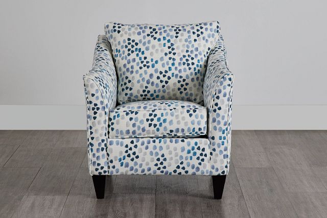 Pfeifer Blue Fabric Accent Chair