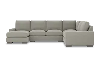 Edgewater Elite Gray Medium Left Chaise Sectional