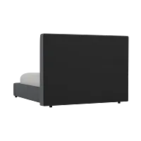 Grayton Delray Dark Gray 54" Upholstered Platform Bed