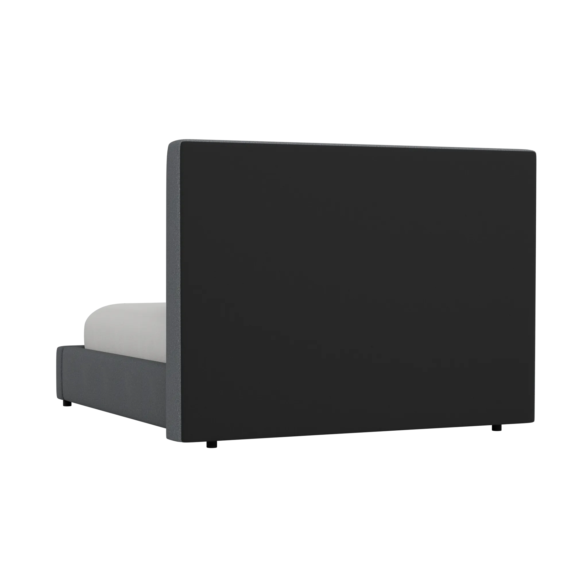 Grayton Delray Dark Gray 54" Upholstered Platform Bed