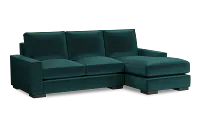 Edgewater Joya Teal Right Chaise Sectional
