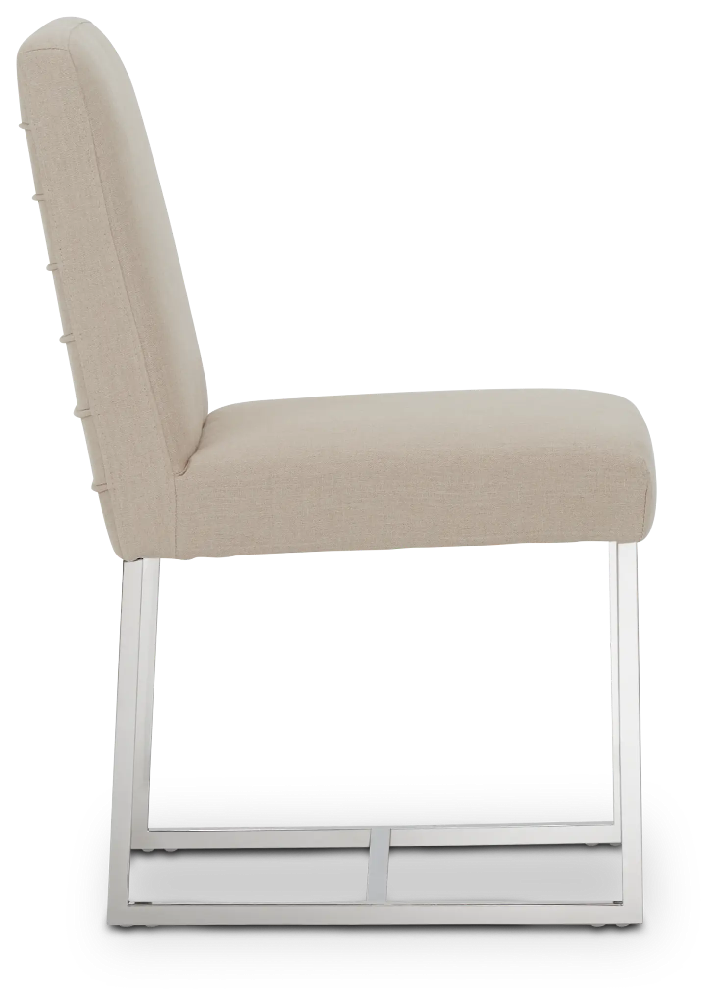 Berlin Beige Metal Upholstered Side Chair Berlin Beige Metal Upholstered Side Chair
