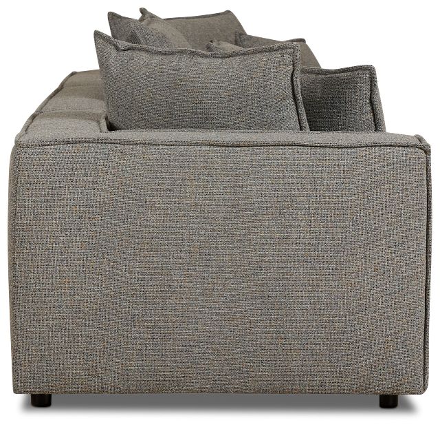 Tatum Gray Fabric 3-piece Modular Sofa