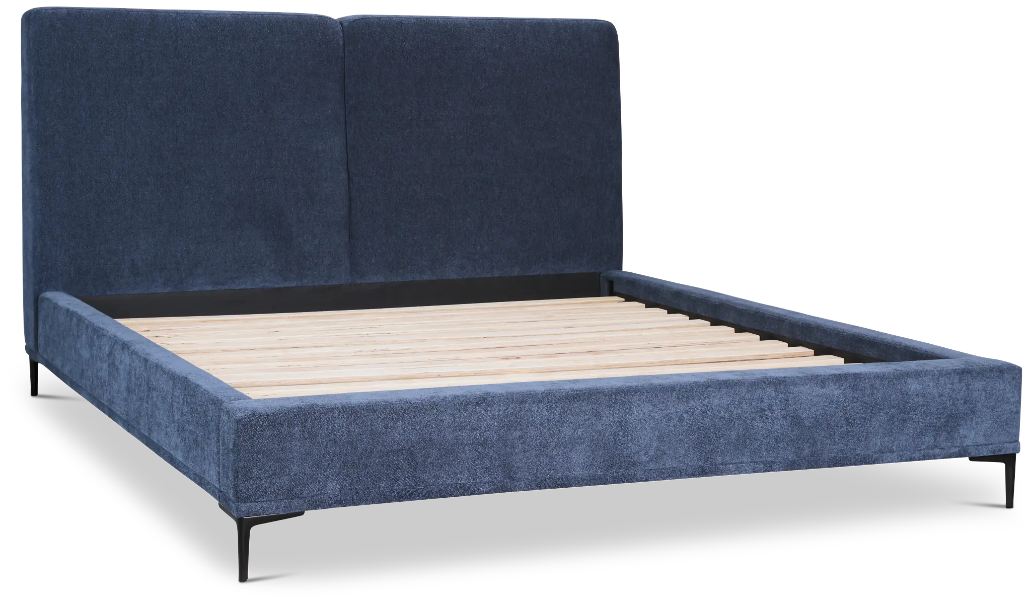 Emit Dark Blue Uph Panel Bed Emit Dark Blue Uph Panel Bed