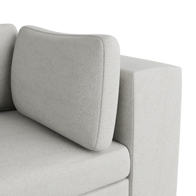 Destin Sutton Gray Fabric 2 Piece Modular Sofa