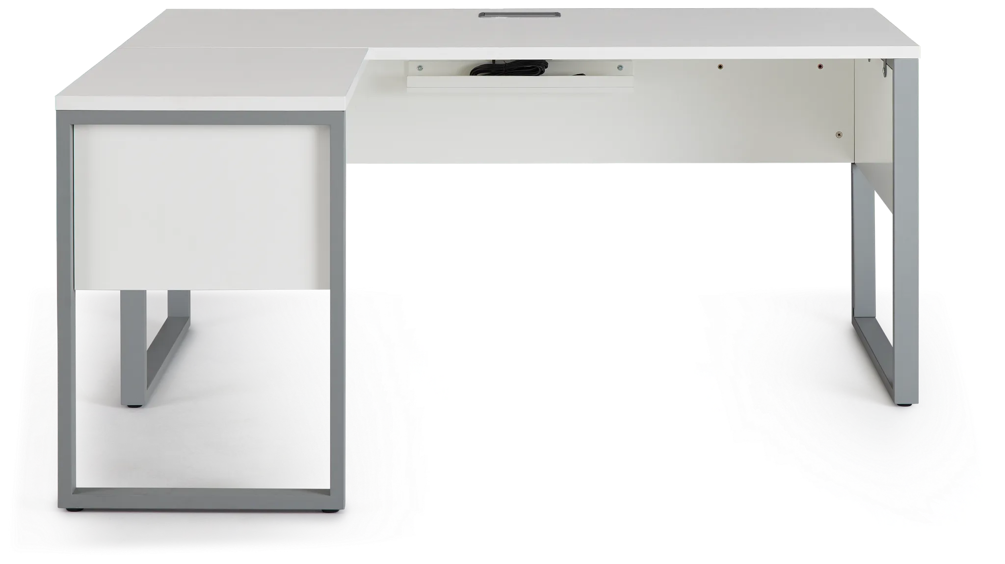 Clark White 32" Return Desk