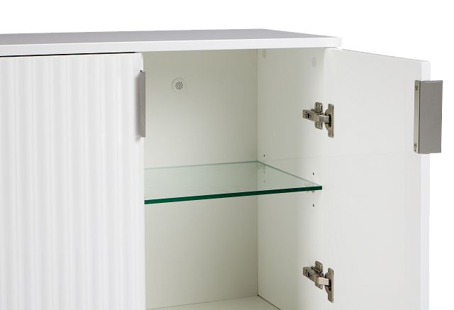 Surge White Two-door Cabinet