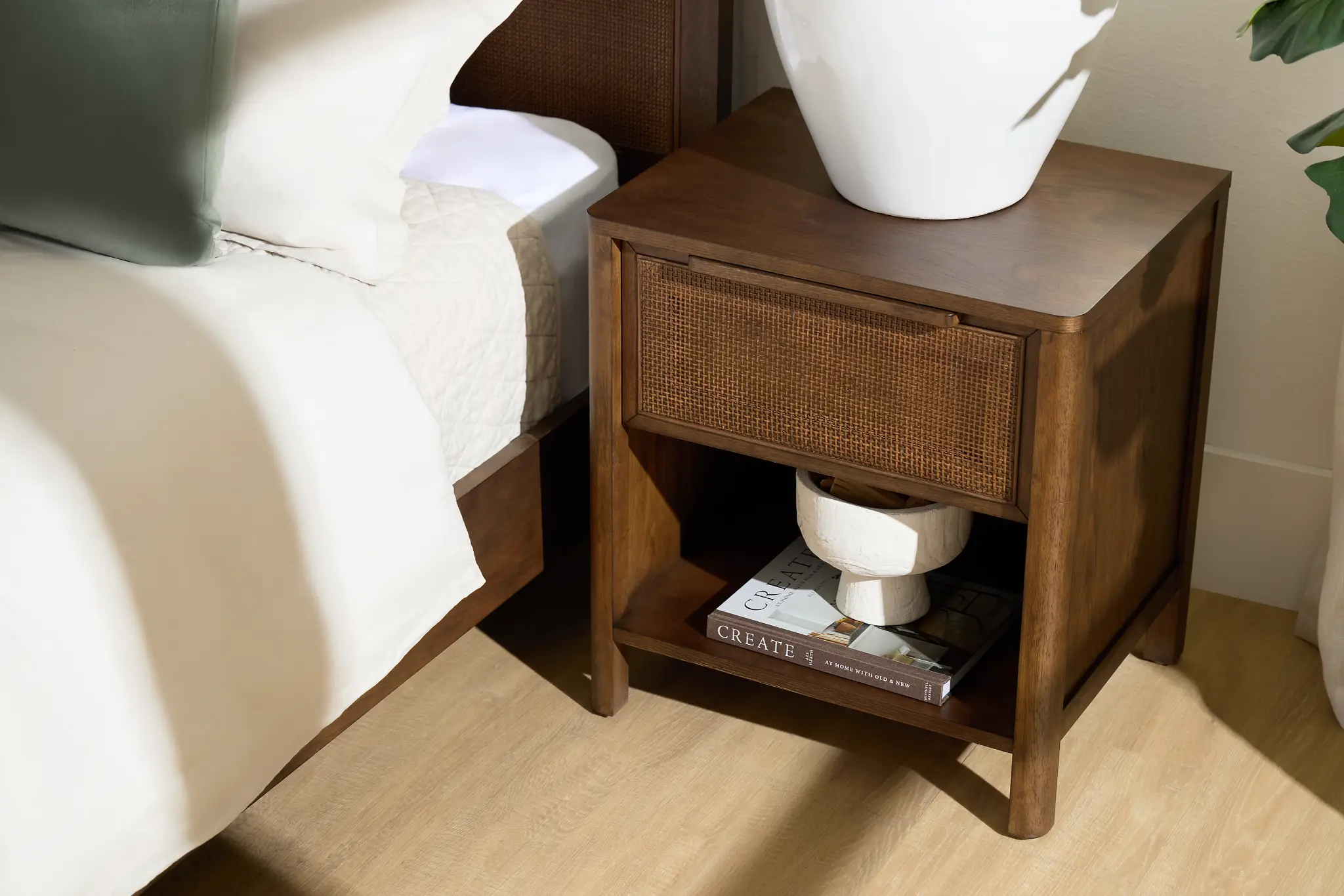 Pacific Mid Tone 1-drawer Nightstand Pacific Mid Tone 1-drawer Nightstand