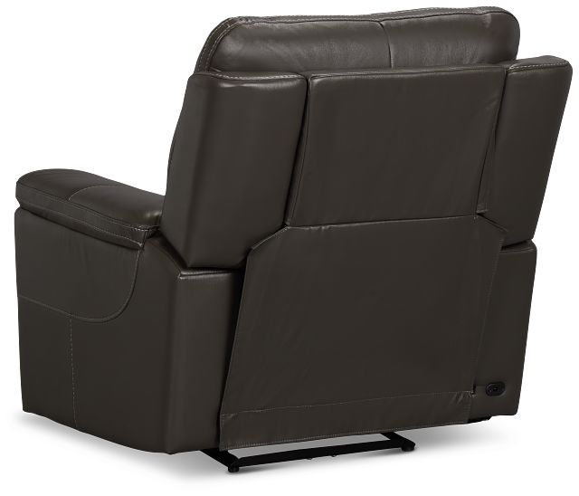 Fallon Dark Gray Lthr/vinyl Power Recliner