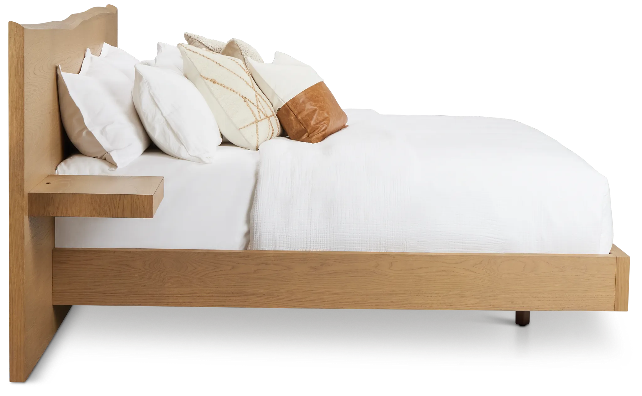 Haven Light Tone Spread Bed W/ Two Nightstands