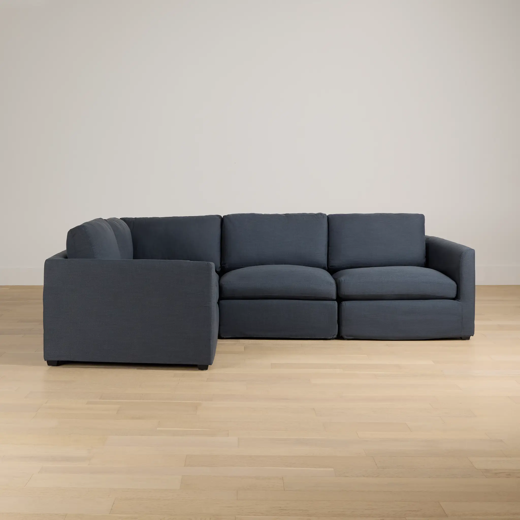 Willow Navy Fabric Small Two-arm Sectional Willow Navy Fabric Small Two-arm Sectional