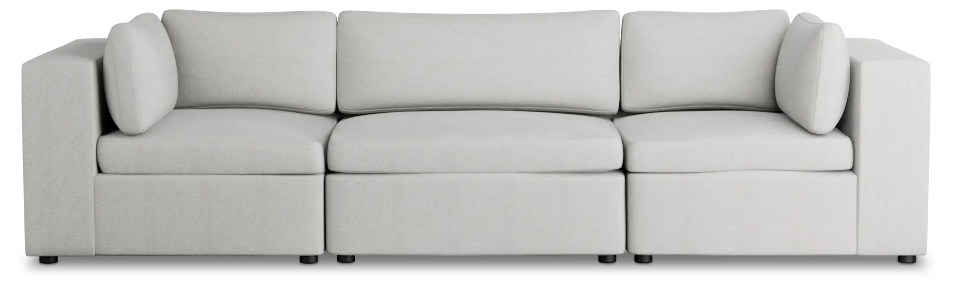 Destin Sutton Gray Fabric 3 Piece Modular Sofa Destin Sutton Gray Fabric 3 Piece Modular Sofa
