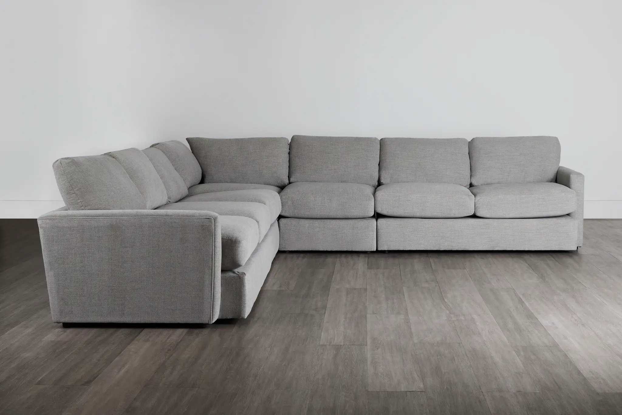 Noah Gray Fabric Large Two-arm Sectional Noah Gray Fabric Large Two-arm Sectional