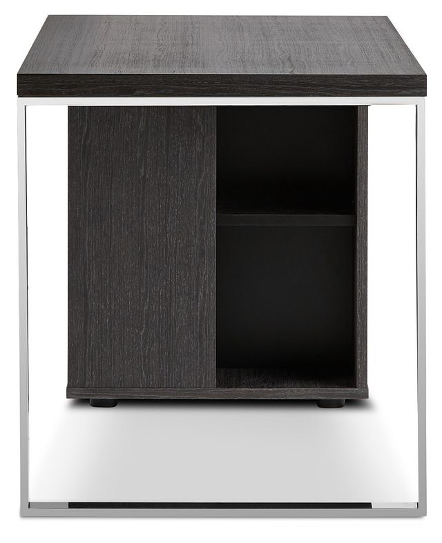 Vancouver Dark Gray Storage Desk