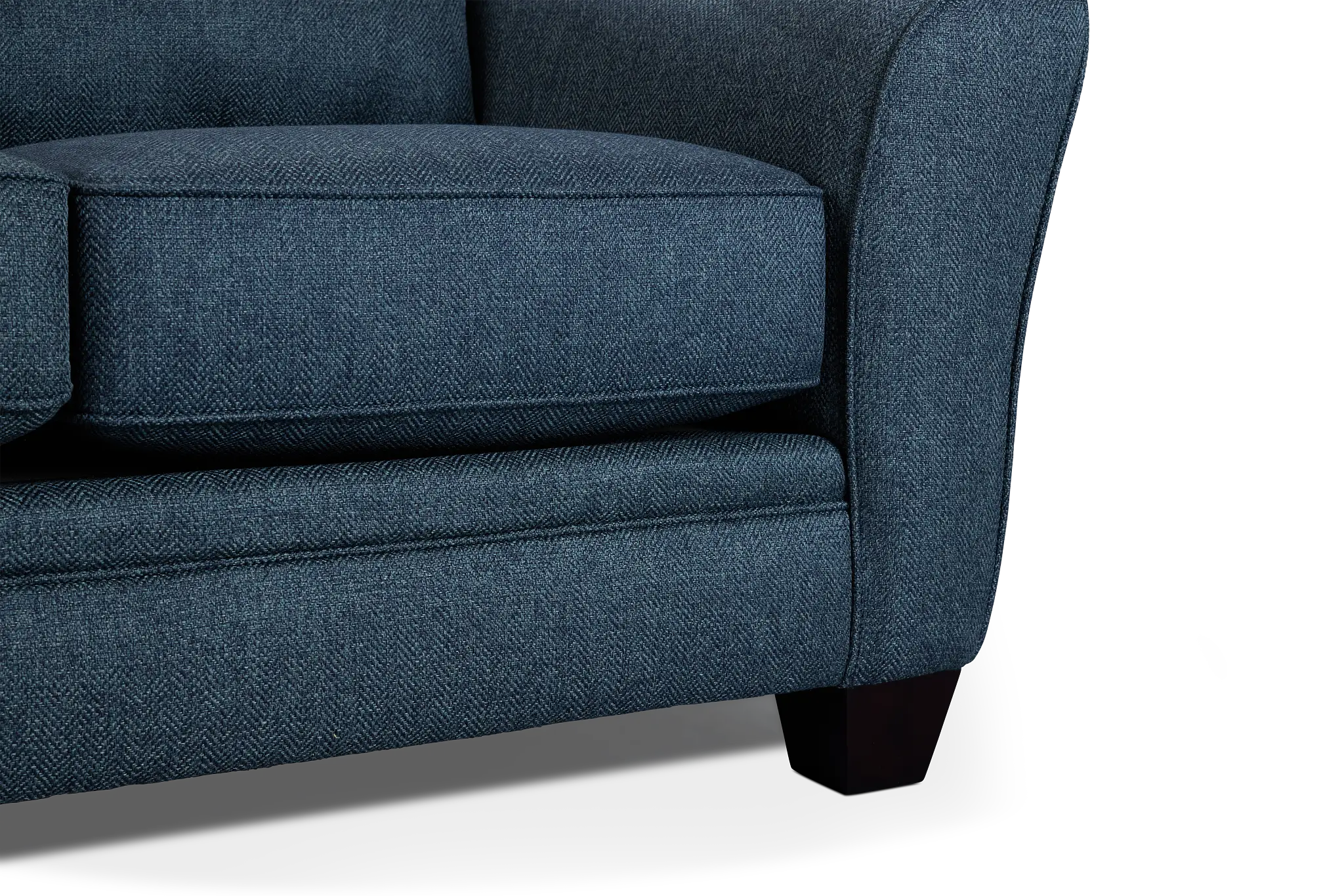 Avery Dark Blue Fabric Loveseat Avery Dark Blue Fabric Loveseat