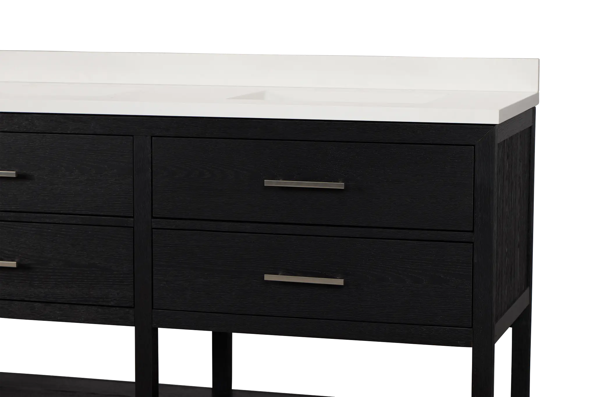 Alden Black 60" Double Bathroom Vanity Alden Black 60" Double Bathroom Vanity