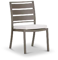 Raleigh Gray Aluminum Side Chair
