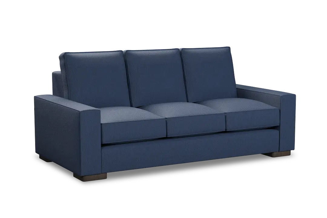 Edgewater Revenue Dark Blue 84" Sofa W/ 3 Cushions Edgewater Revenue Dark Blue 84" Sofa W/ 3 Cushions
