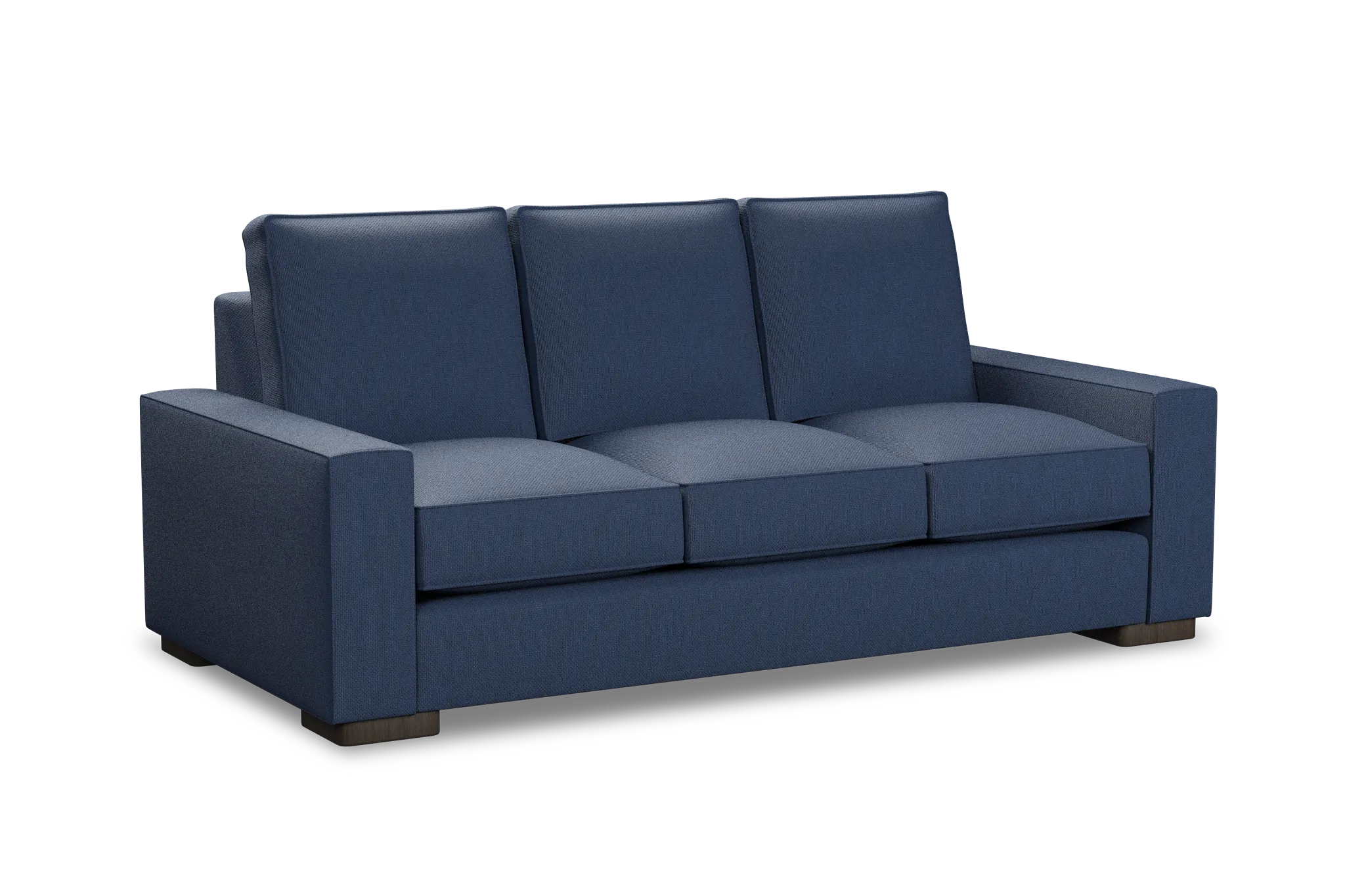 Edgewater Revenue Dark Blue 84" Sofa W/ 3 Cushions