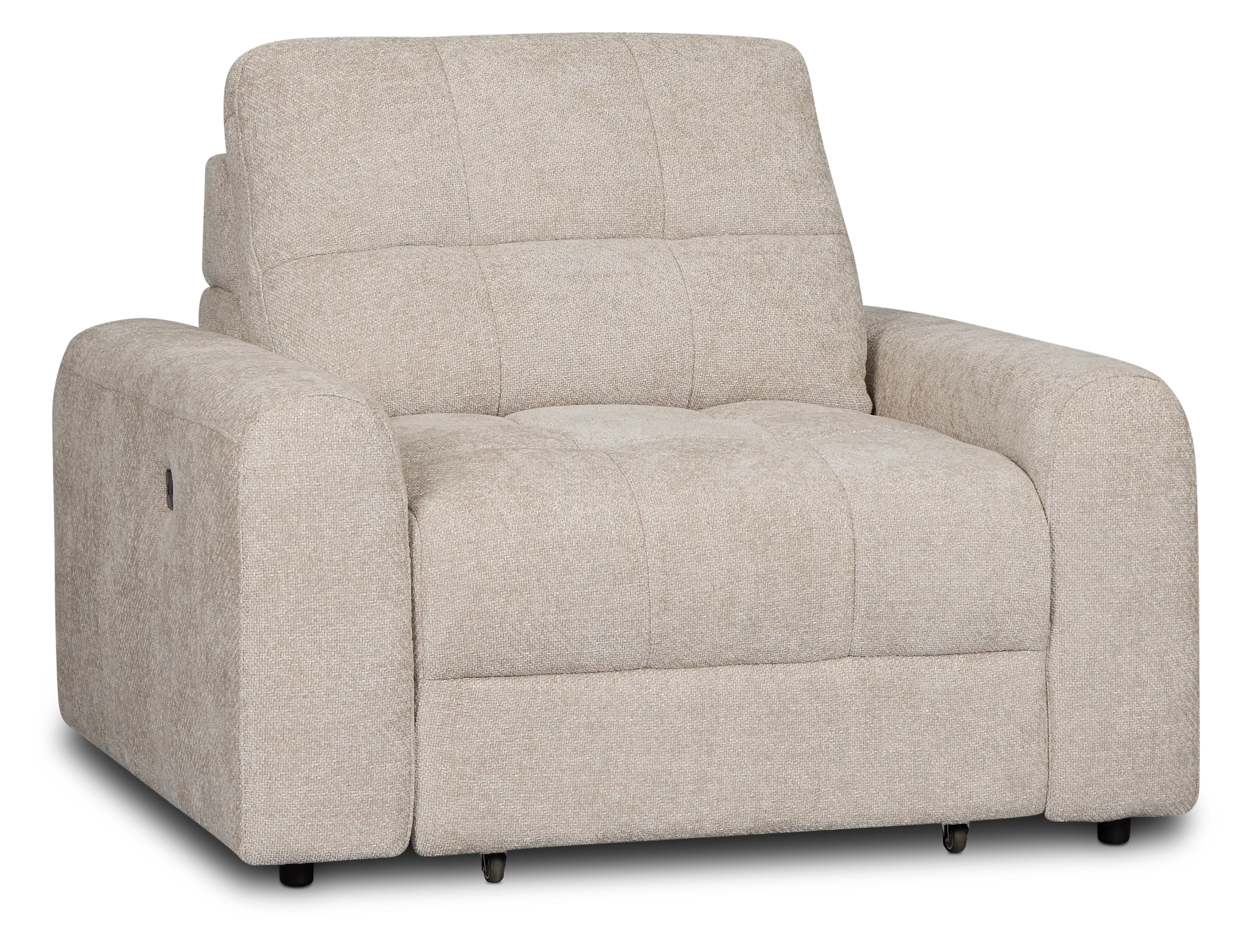 Hendrix Light Taupe Fabric Power Reclining Chaise Hendrix Light Taupe Fabric Power Reclining Chaise