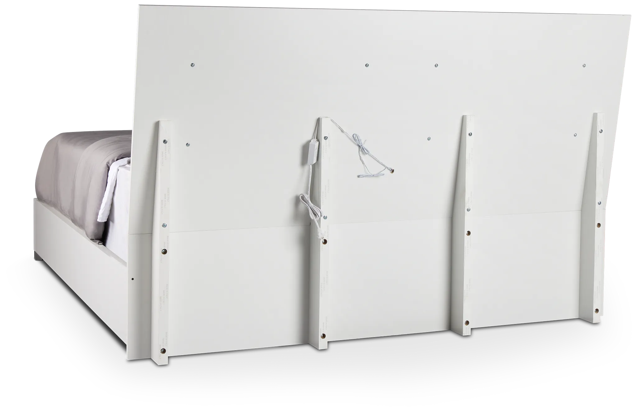 Verona White Platform Bed