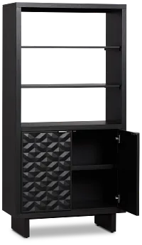 Palonna Black Bookcase