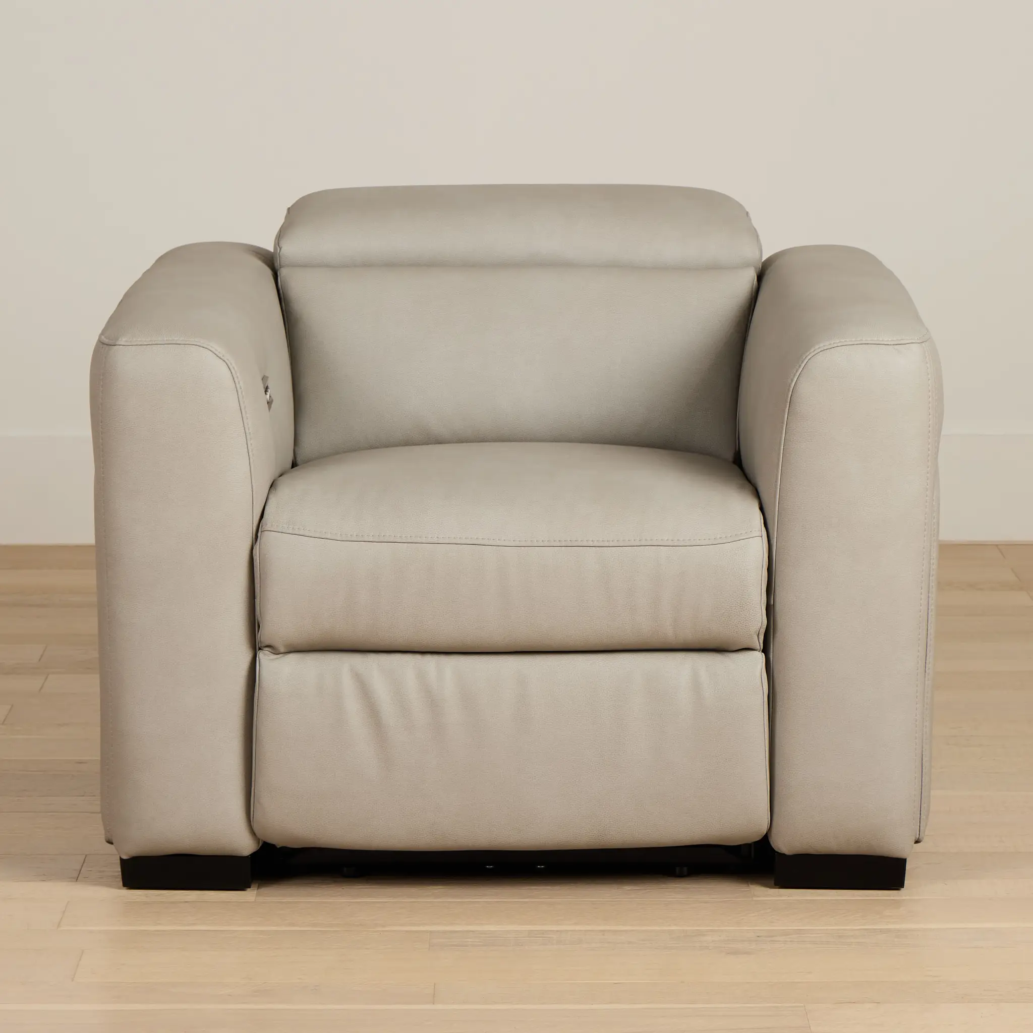 Melody Light Gray Micro Power Recliner Melody Light Gray Micro Power Recliner