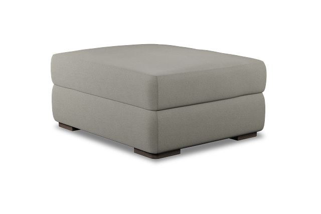 Edgewater Elite Gray Ottoman