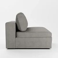 Destin Maguire Gray Fabric Swivel Chair