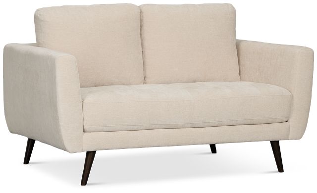 Indie Beige Fabric Loveseat