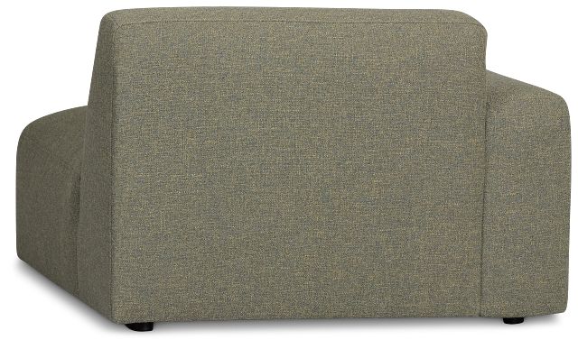 Baylor Green Fabric Left Chair