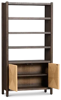 Santorini Dark Tone Bookcase