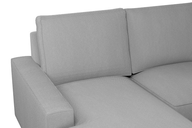 Edgewater Delray Light Gray Medium Left Chaise Sectional