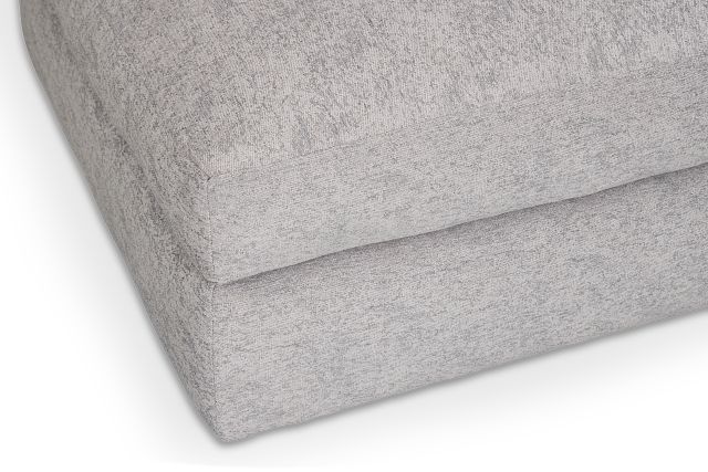 Calista Pewter Fabric Small Right Bumper Sectional