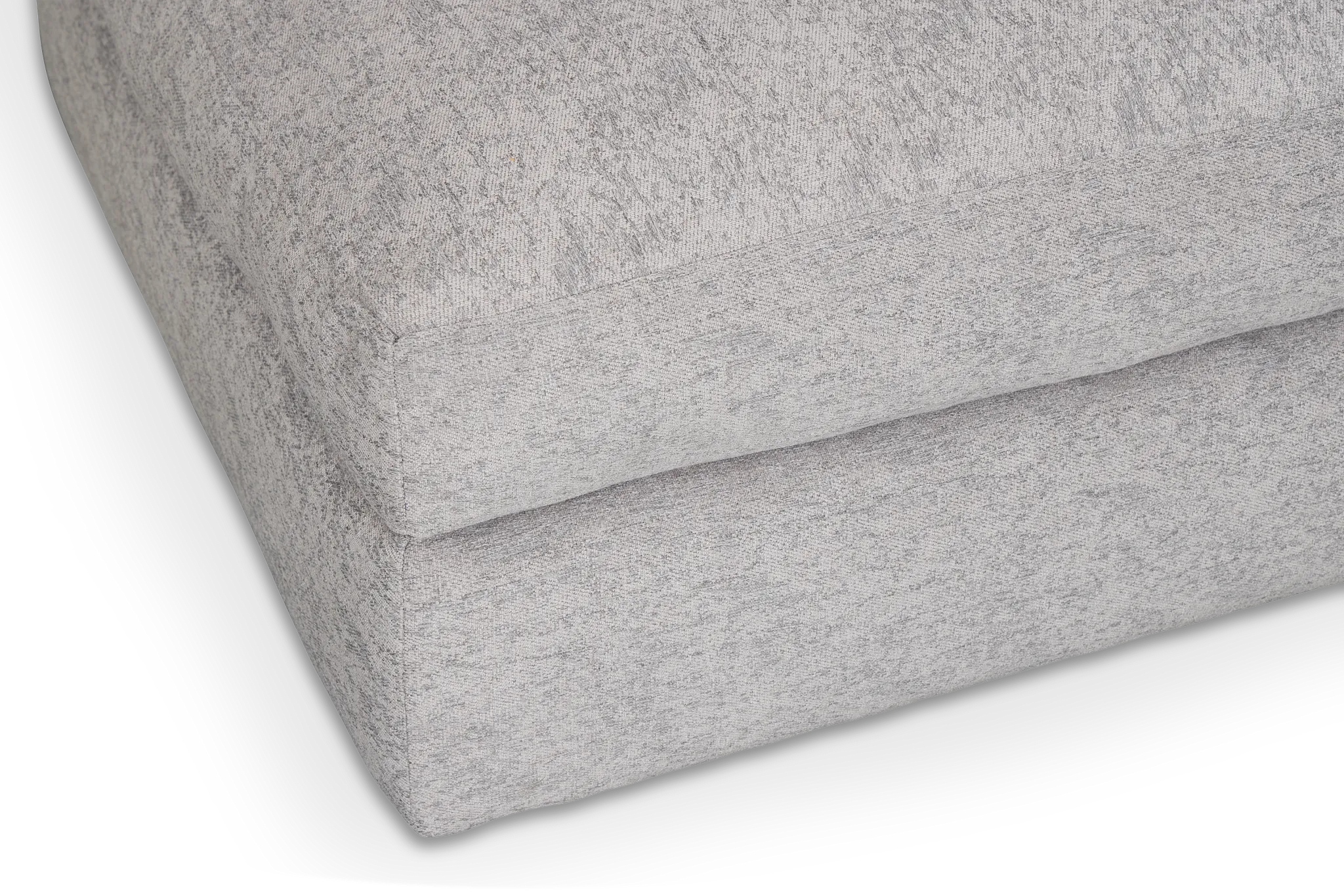 Calista Pewter Fabric Small Right Bumper Sectional