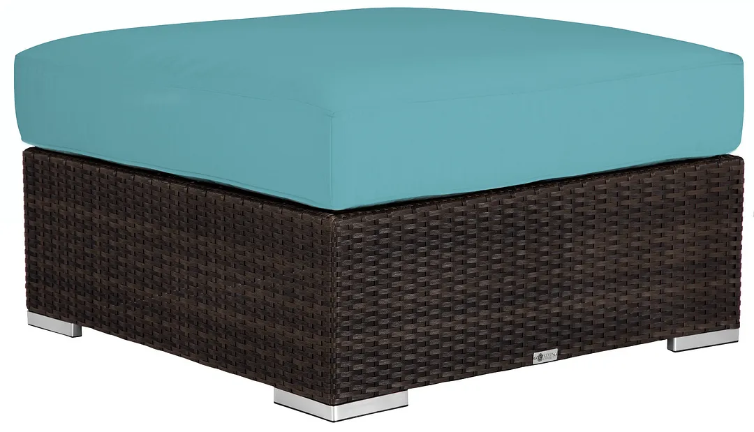 Fina Dark Teal Ottoman
