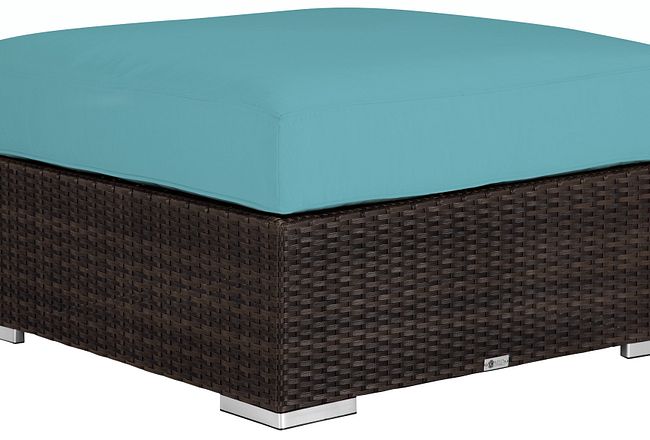 mainstays steel wicker ottoman
