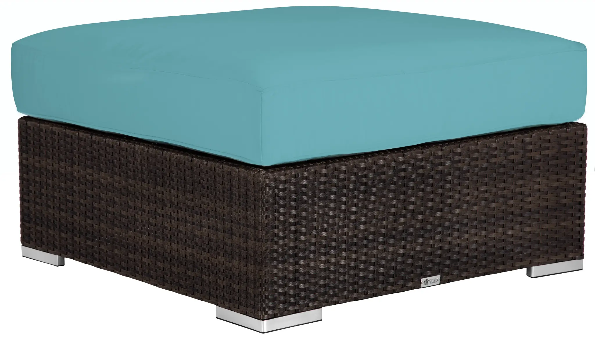 Fina Dark Teal Ottoman Fina Dark Teal Ottoman