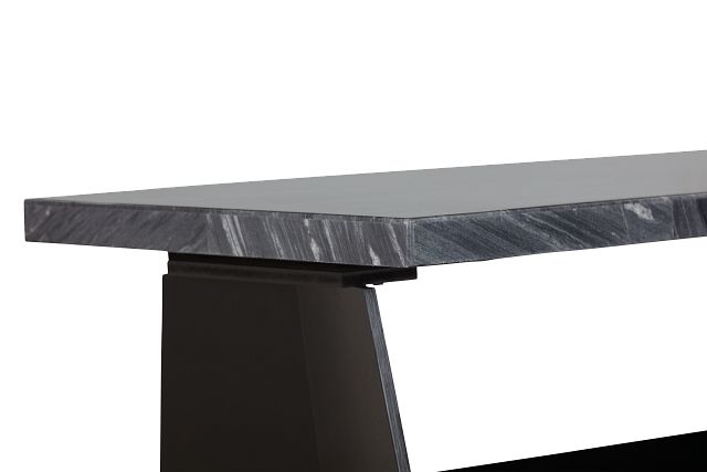 Auburn Dark Gray Marble Rectangular Coffee Table