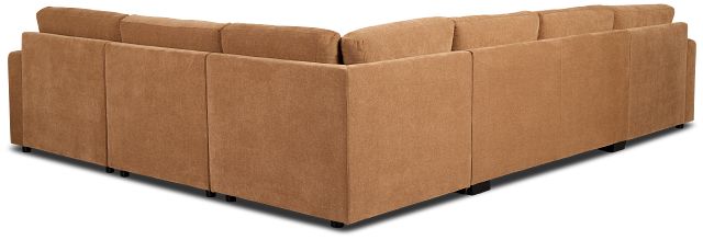 Addie Brown Fabric Medium Left Chaise Storage Sleeper Sectional