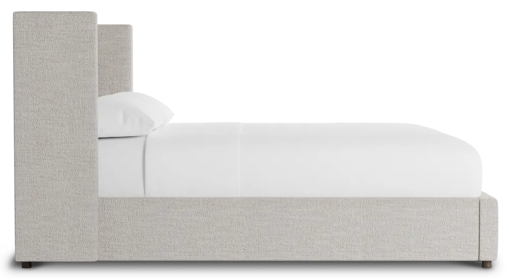 Captiva Maguire Pewter 48" Upholstered Shelter Bed