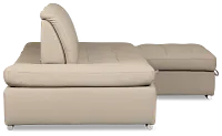 Eden Gray Micro Right Chaise Sleeper Sectional