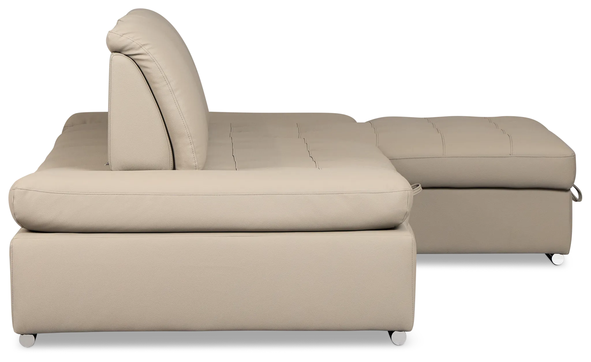 Eden Gray Micro Right Chaise Sleeper Sectional