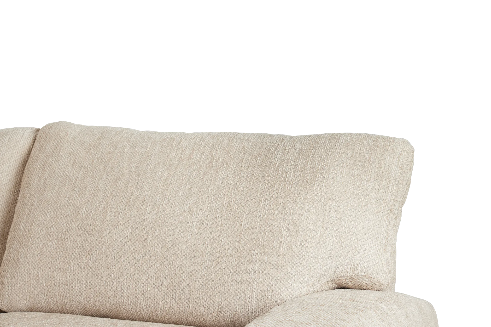 Alpha Beige Fabric Large Two-arm Sectional