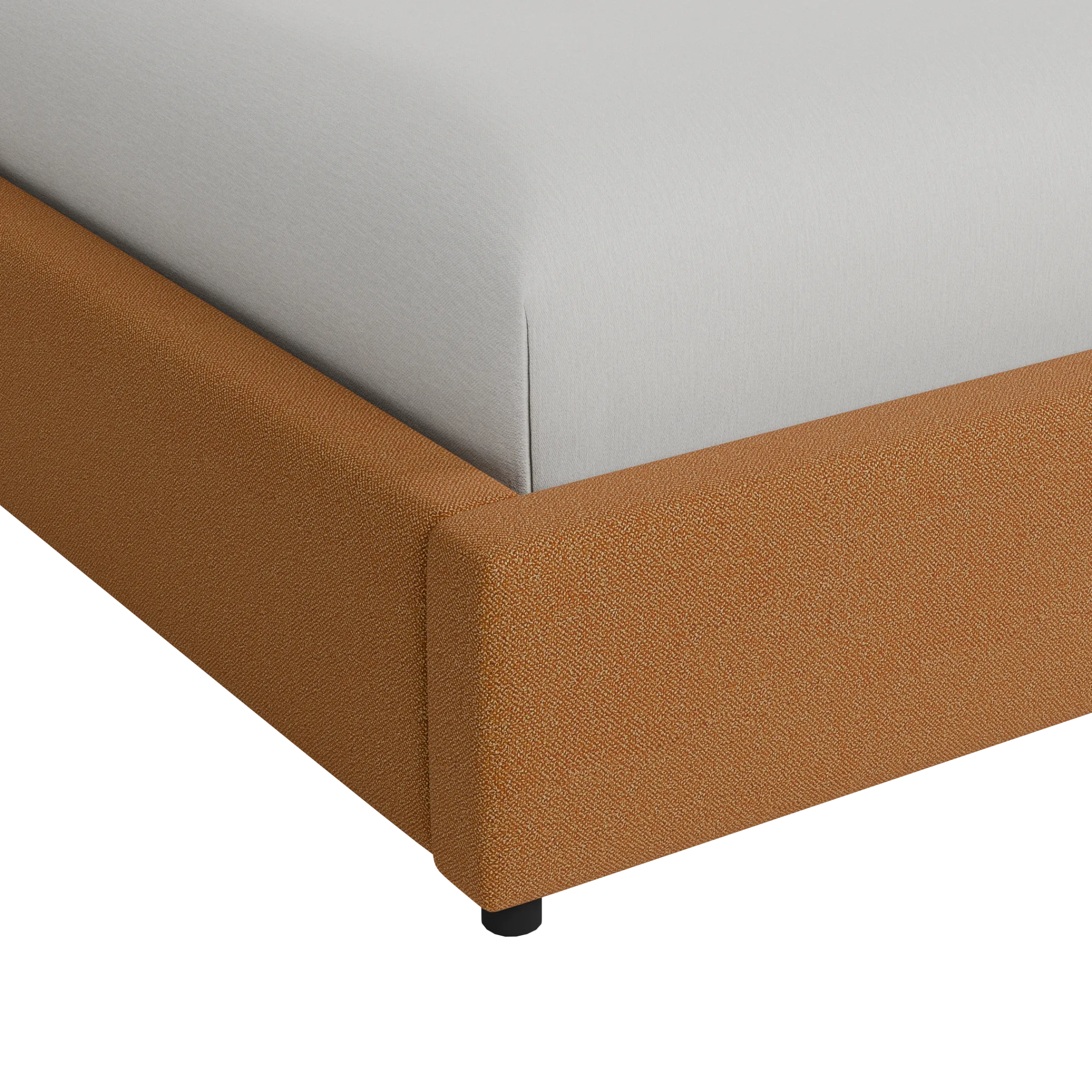 Grayton Elite Light Brown 54" Upholstered Platform Bed