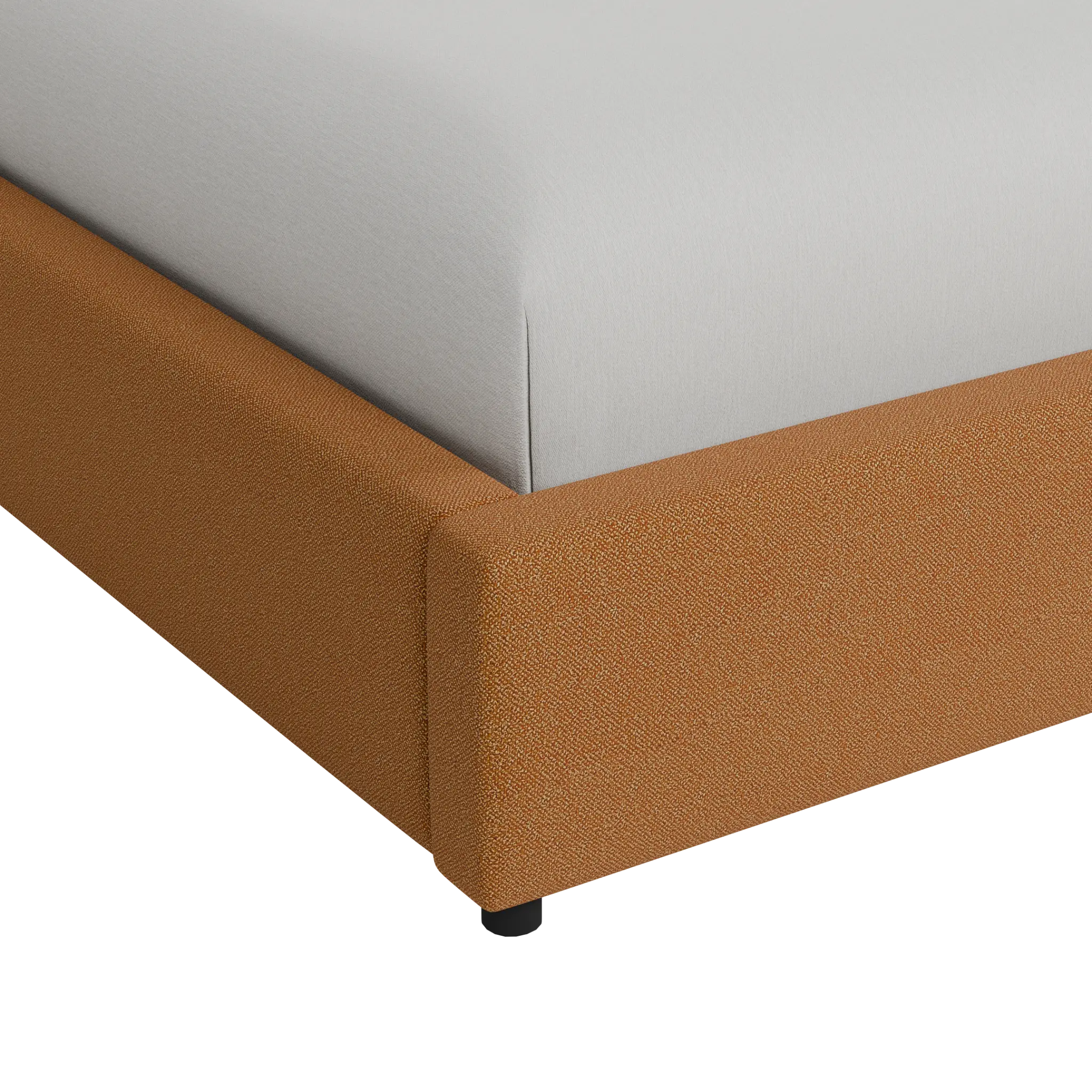 Grayton Elite Light Brown 54" Upholstered Platform Bed Grayton Elite Light Brown 54" Upholstered Platform Bed