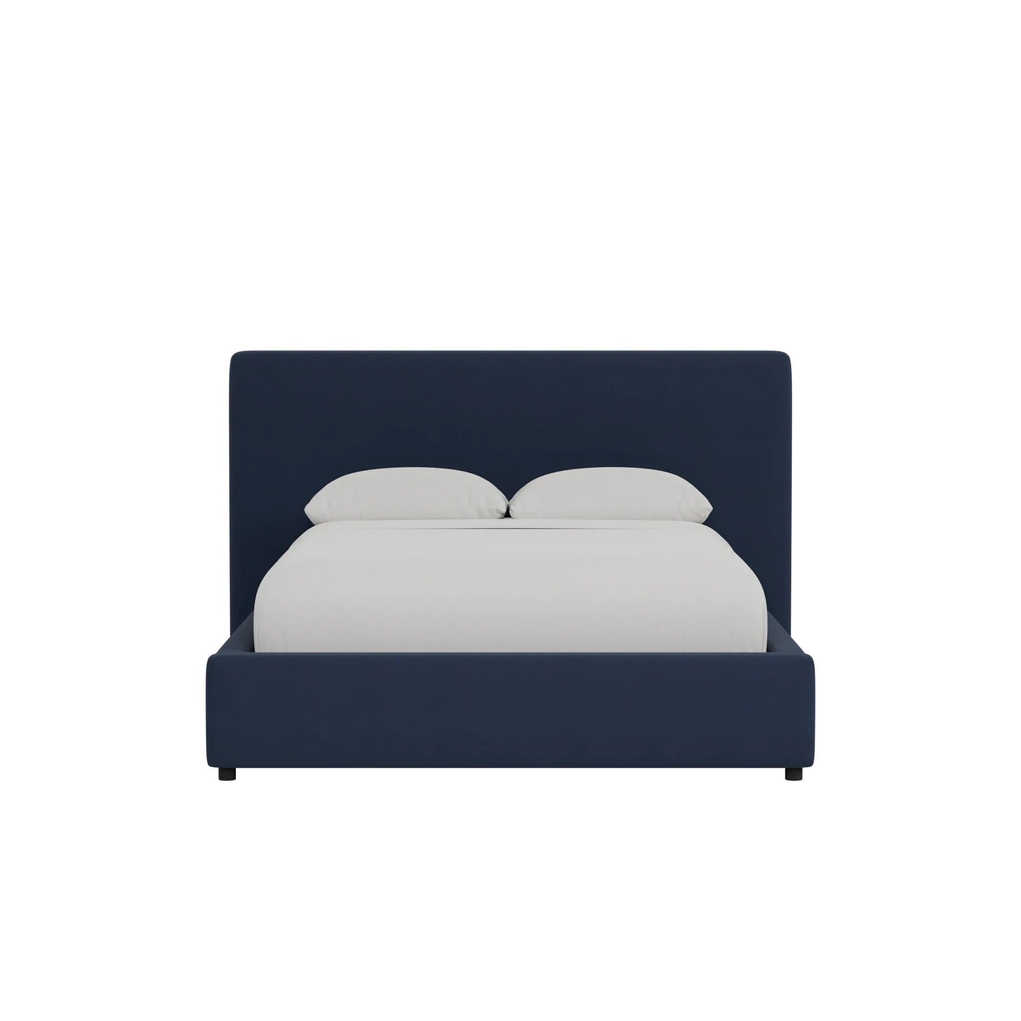 Grayton Joya Dark Blue 44" Upholstered Platform Bed